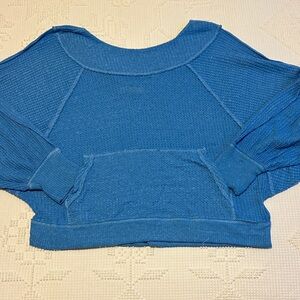 We the free Waffle Knit Cropped top XS